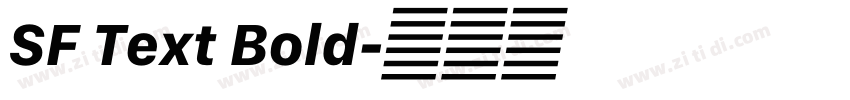 SF Text Bold字体转换